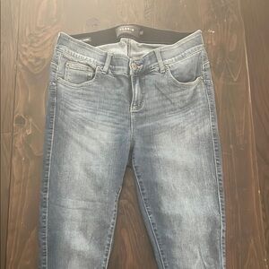 Torrid Blue Skinny Jeans with Vintage Wash